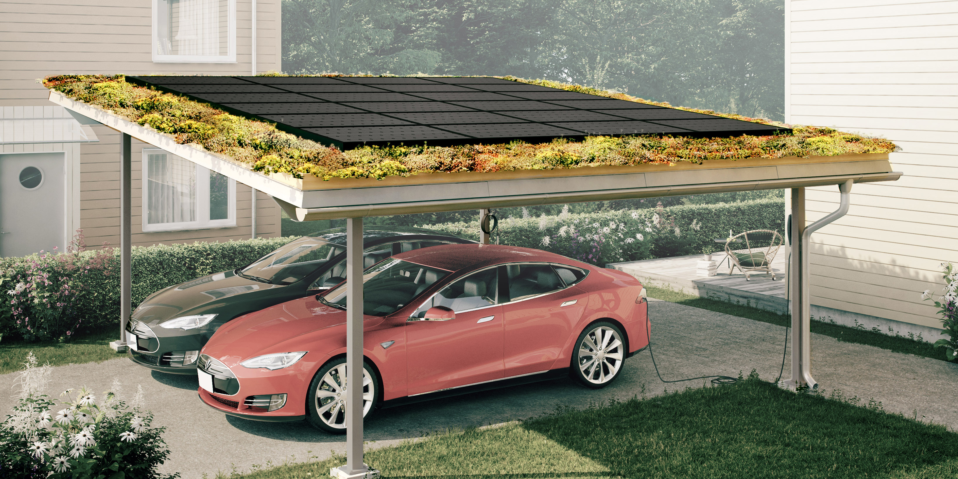 Carport Black Test – Solarfarm